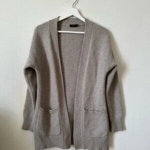 Joseph Cashmere Luxe Grey Cardigan Size Small
